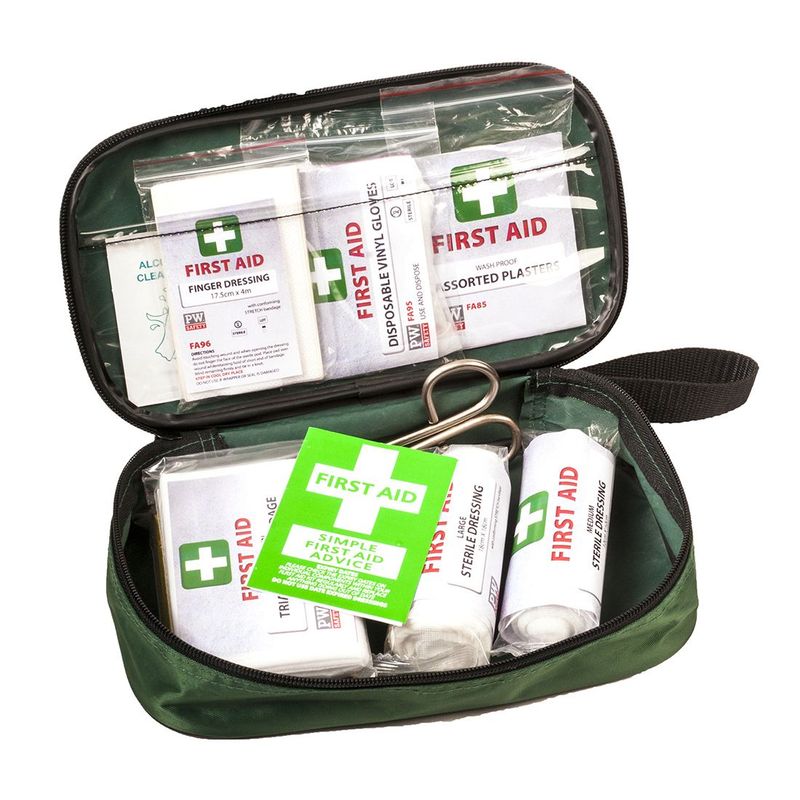 Trousse de secours Kit véhicule 2 personnes vert PORTWEST