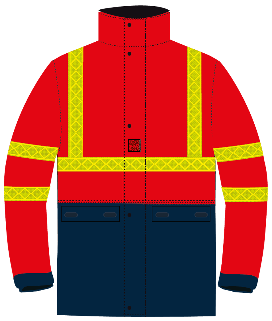 Veste de pluie haute visibilité Mathilde CODUPAL