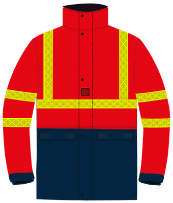 Veste de pluie haute visibilité Mathilde CODUPAL