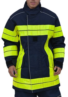 Veste d'intervention textile sapeurs-pompiers niveau 2 GAMMA bleu Haute visibilitée MARTINAS