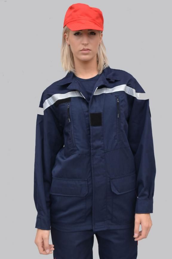 Veste F1 sapeurs-pompiers fermeture à boutons MARTINAS