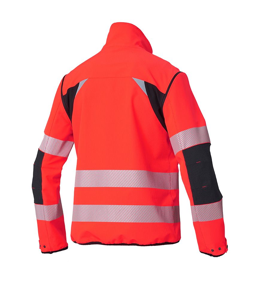 Veste haute visibilité E-motion rouge manches amovibles SIGGI