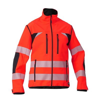 Veste haute visibilité E-motion rouge manches amovibles SIGGI