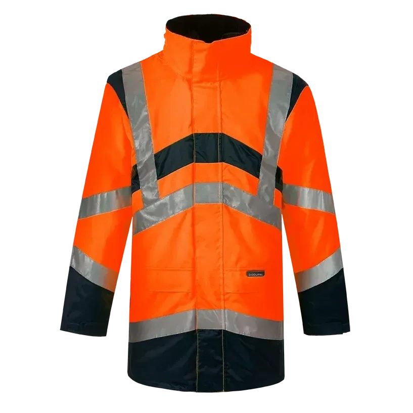 Parka veste de pluie ELYSE V orange haute visibilité CODUPAL