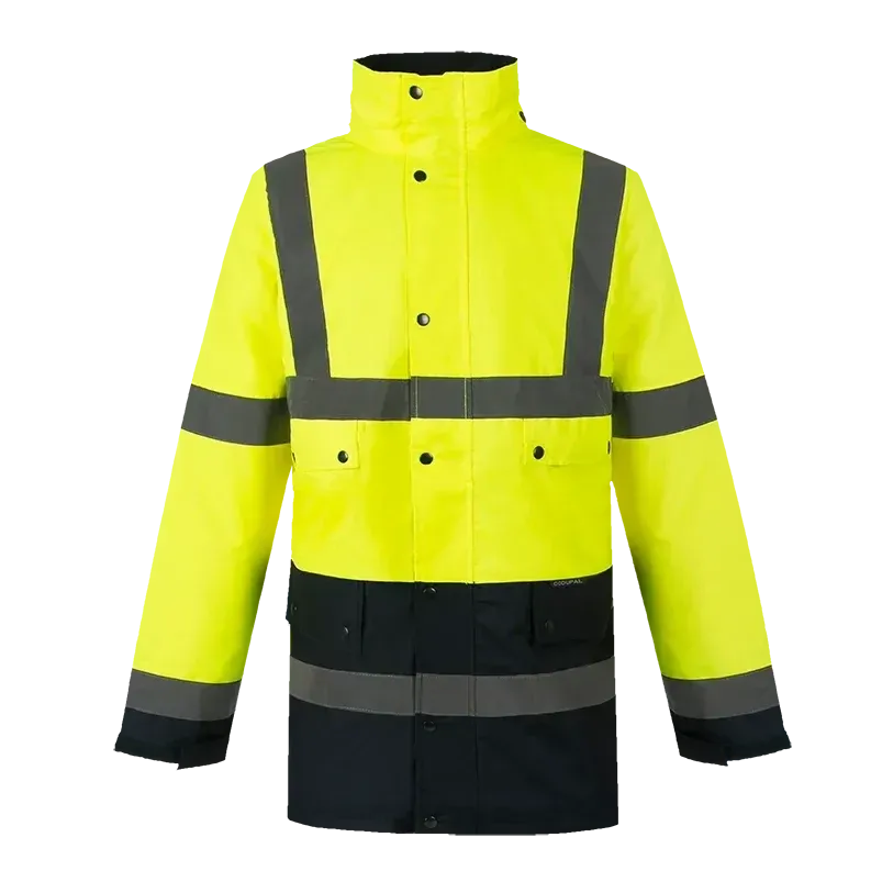 Parka veste de pluie haute visibilité TEIHO jaune CODUPAL