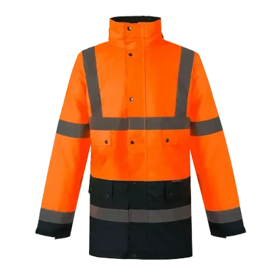 Parka veste de pluie haute visibilité TEIHO orange CODUPAL