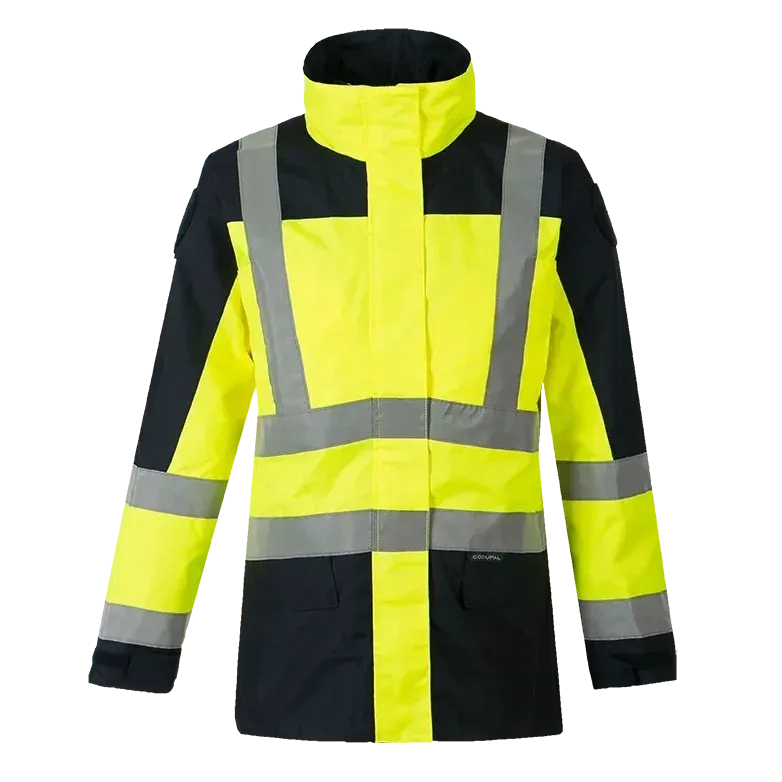 Parka veste de pluie MAELIS V jaune haute visibilité CODUPAL