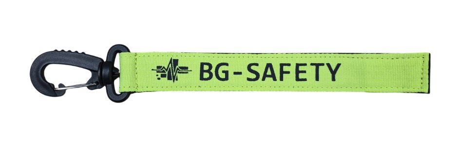 Porte gants jaune avec auto-agrippant BG-SAFETY