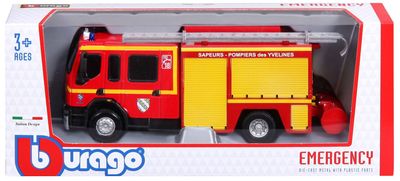 Véhicule miniature sapeurs-pompiers FPT Renault premium 1/50 BBURAGO