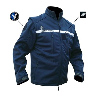 Veste softshell manches amovibles gendarmerie DCA