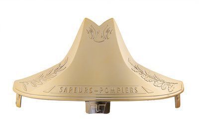 Plaque attribut dorée sapeurs-pompiers F1XF MSA