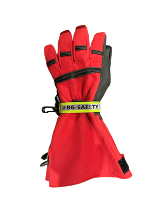 Porte gants jaune bande rétroréfléchissante avec auto-agrippant BG-SAFETY BG-SAFETY
