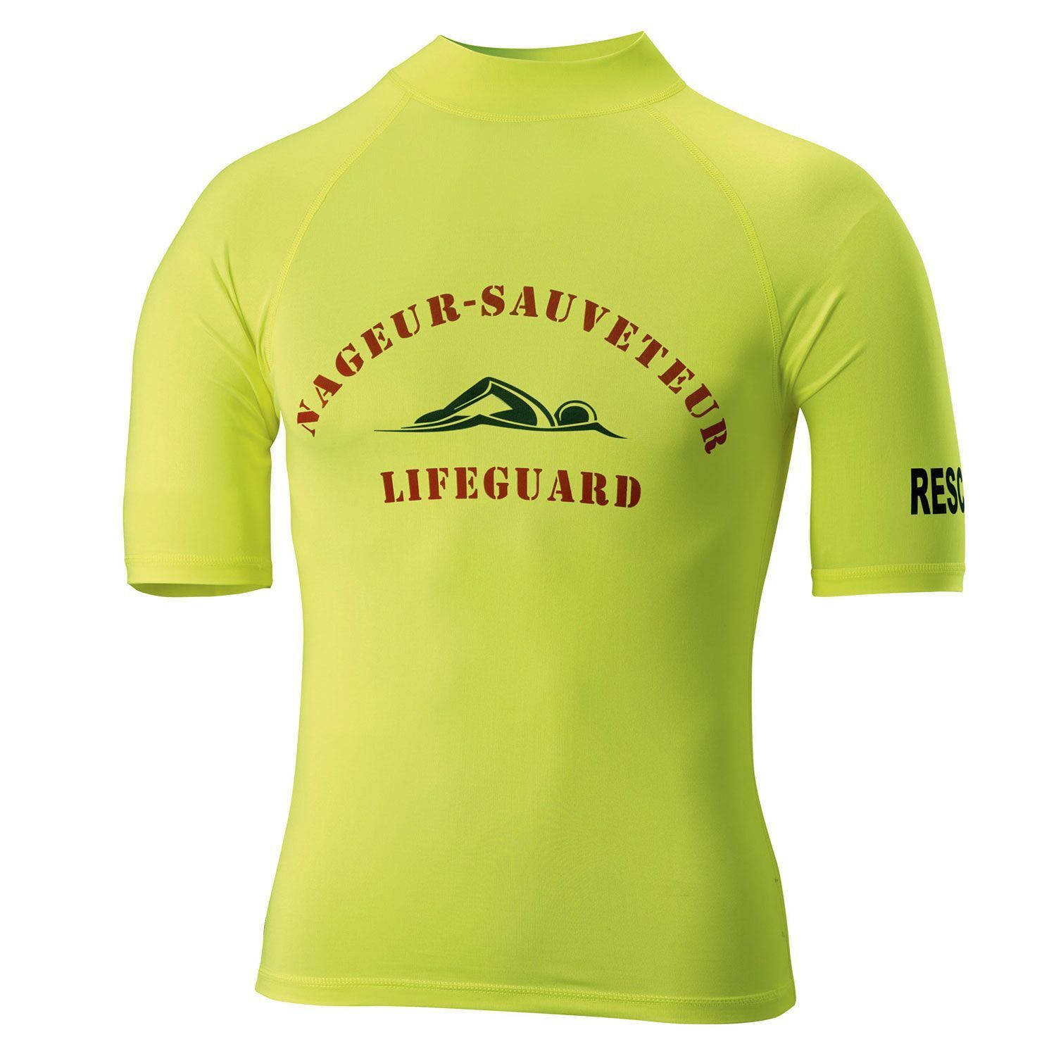 T-shirt technique manches courtes avec protection anti-UV LIFEGUARD / Sauveteur en mer SENFA