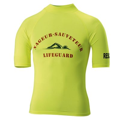 T-shirt technique manches courtes avec protection anti-UV LIFEGUARD / Sauveteur en mer SENFA