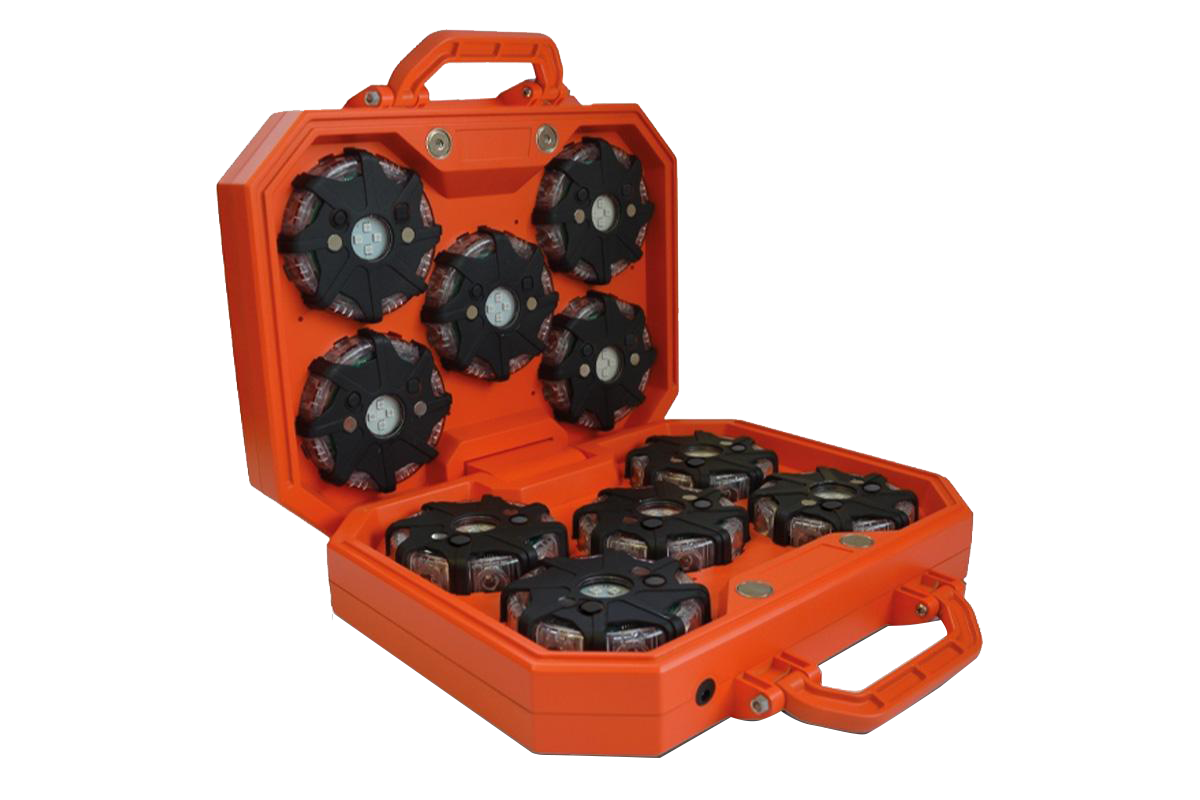 Valise 10 balises lumineuses (3 couleurs en 1) Pulsar NavStar NIGHTSEARCHER