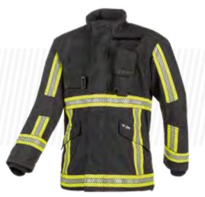 Veste d'intervention textile marine multicouche avec bandes segmentées Niveau 2 sapeurs-pompiers  SIOEN