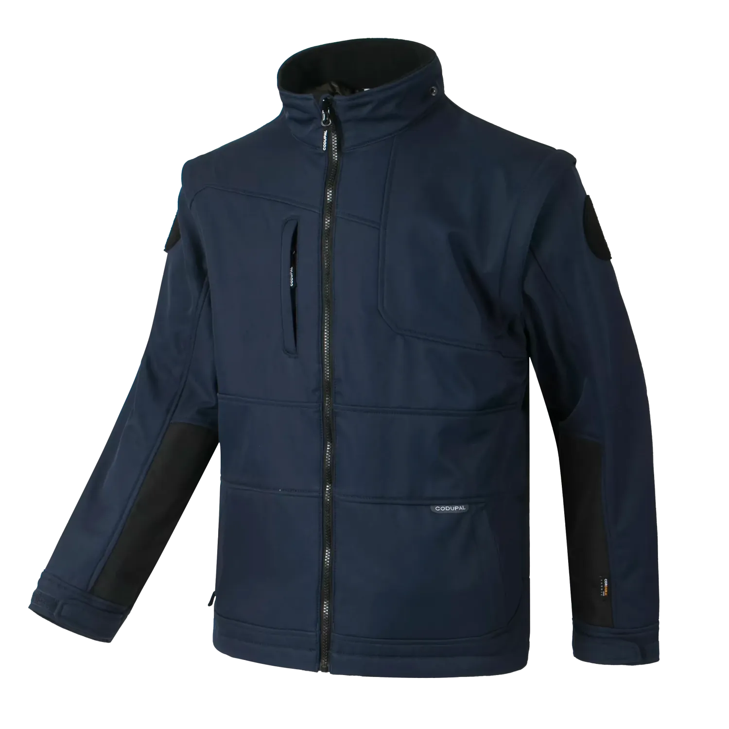 Veste softshell bleu marine manches amovibles BJORN CODUPAL
