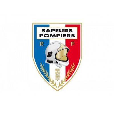 Vignette écusson pare-brise autocollant sapeurs-pompiers