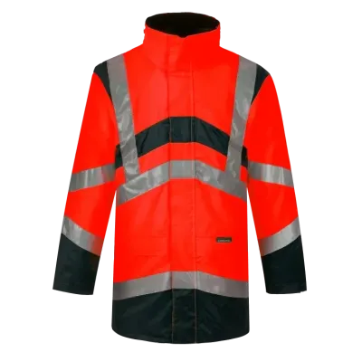 Parka veste de pluie ELYSE V rouge haute visibilité CODUPAL