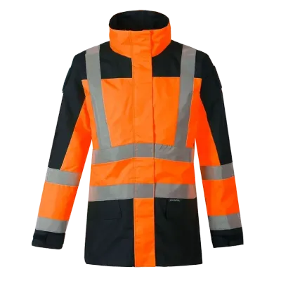 Parka veste de pluie MAELIS V orange haute visibilité CODUPAL