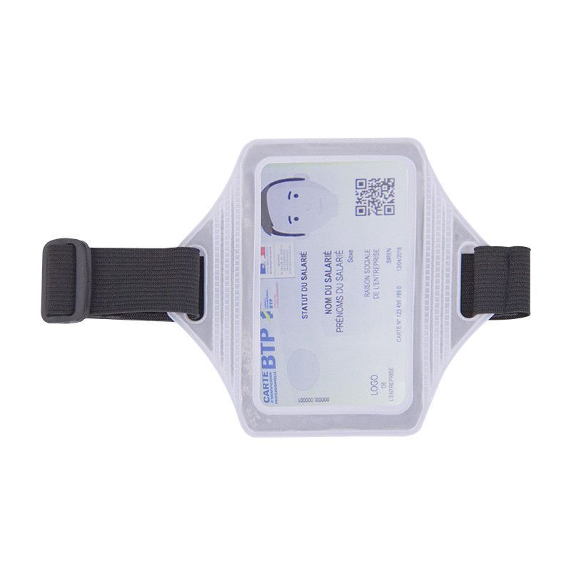 Porte carte professionnel brassard élastique T2S Porte carte professionnel brassard élastique T2S