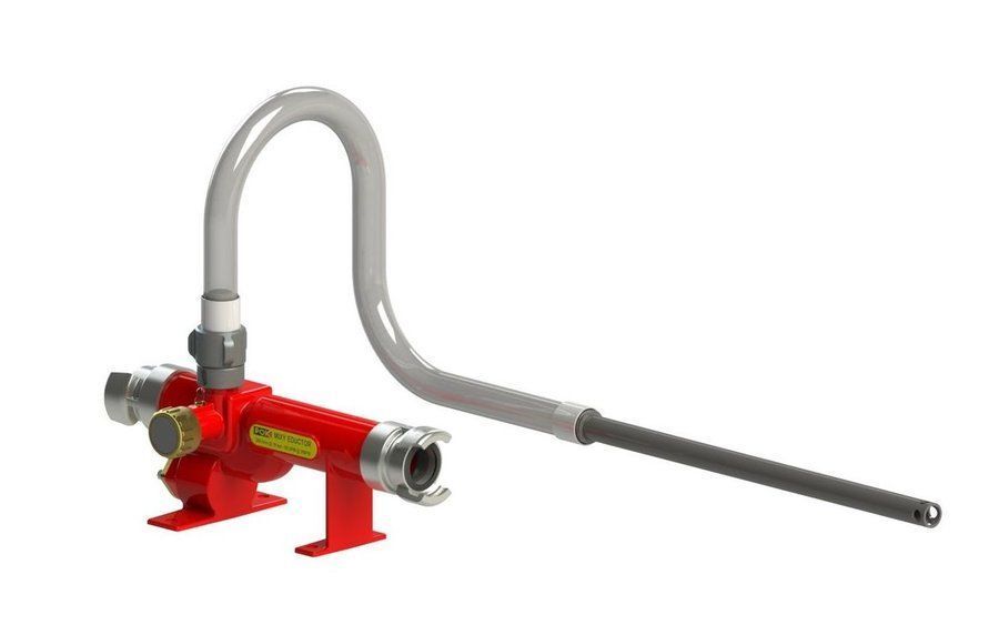 Proportionneur émulseur Mixy Eductor - soupape régul - robinet doseur débit 800/min - entrée + sortie DSP 65- canne aspiration - aluminium