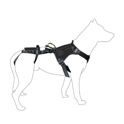 Harnais pour chien treuillable SALVATEX Noir / full black DIMATEX