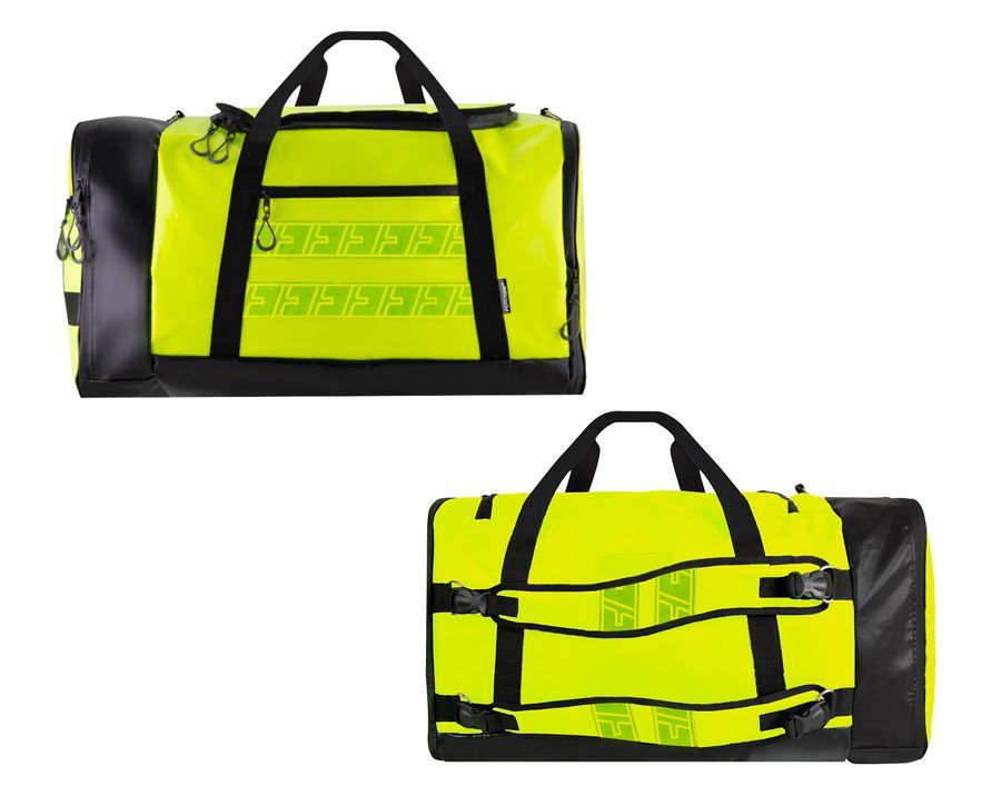 Sac paquetage de transport extensible 126 / 144L jaune AEROcase® – WEARbag HUM