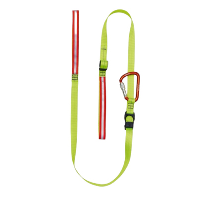 Sangle multifonctions jaune V2 avec 1 mousqueton RHINOEVAC