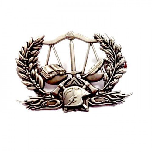 Insigne métal préventionniste sapeurs-pompiers PRV2 ARGENT