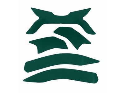 Kit 5 stickers / bandes de signalisation vinyle vert neutre pour casque F2XR MSA Kit 5 stickers / bandes de signalisation vinyle vert neutre pour casque F2XR MSA