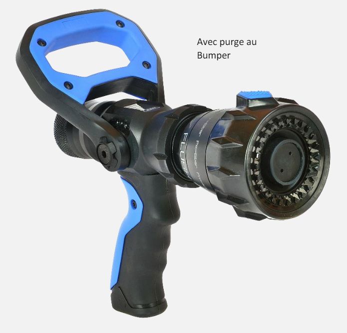 Lance incendie / sapeurs-pompiers automatique 250 L/mn DSP40 avec purge au bumper FLOWMATIC COMPACT LEADER