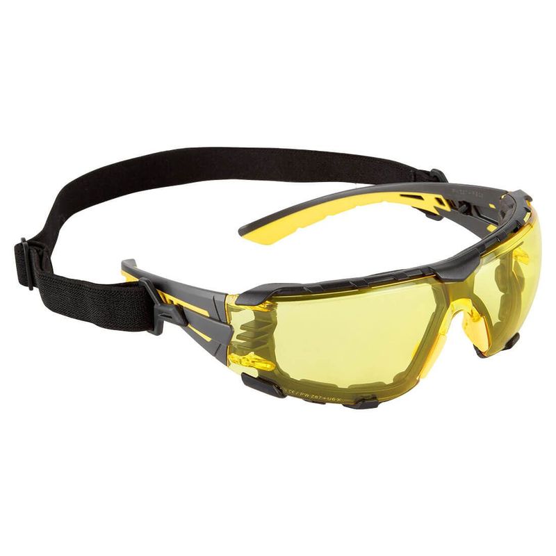 Lunettes de sécurité sangle Tech Look Lite KN ambre Portwest