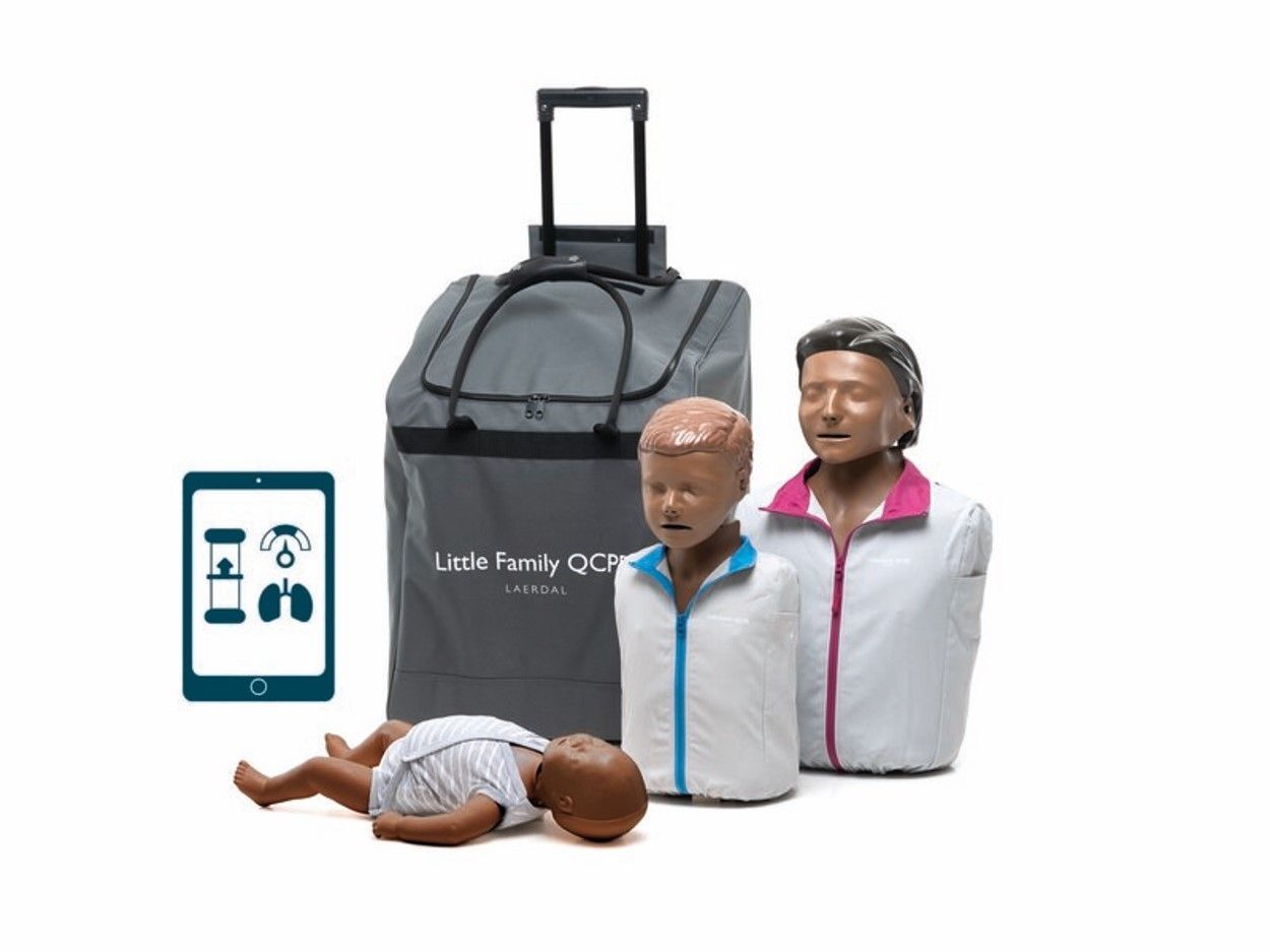 Mannequins de formation secourisme Little Family QCPR version peau noire LAERDAL