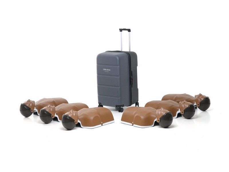 Pack de 6 mannequins de formation secourisme New Little Anne coloris noir LAERDAL