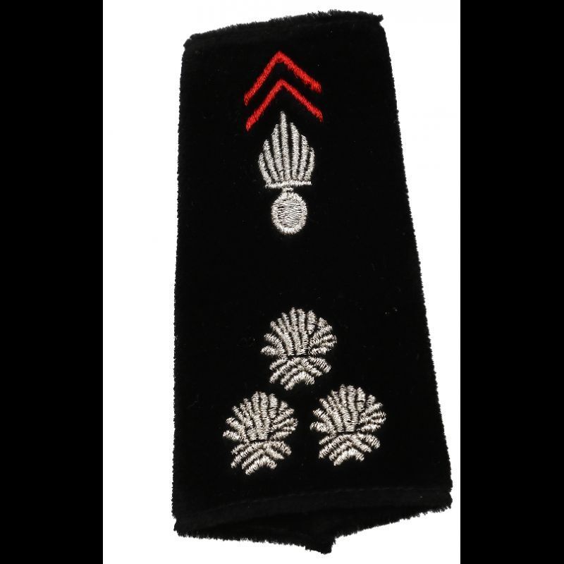 Paire de fourreaux contrôleur général 3 bûchers sapeurs-pompiers