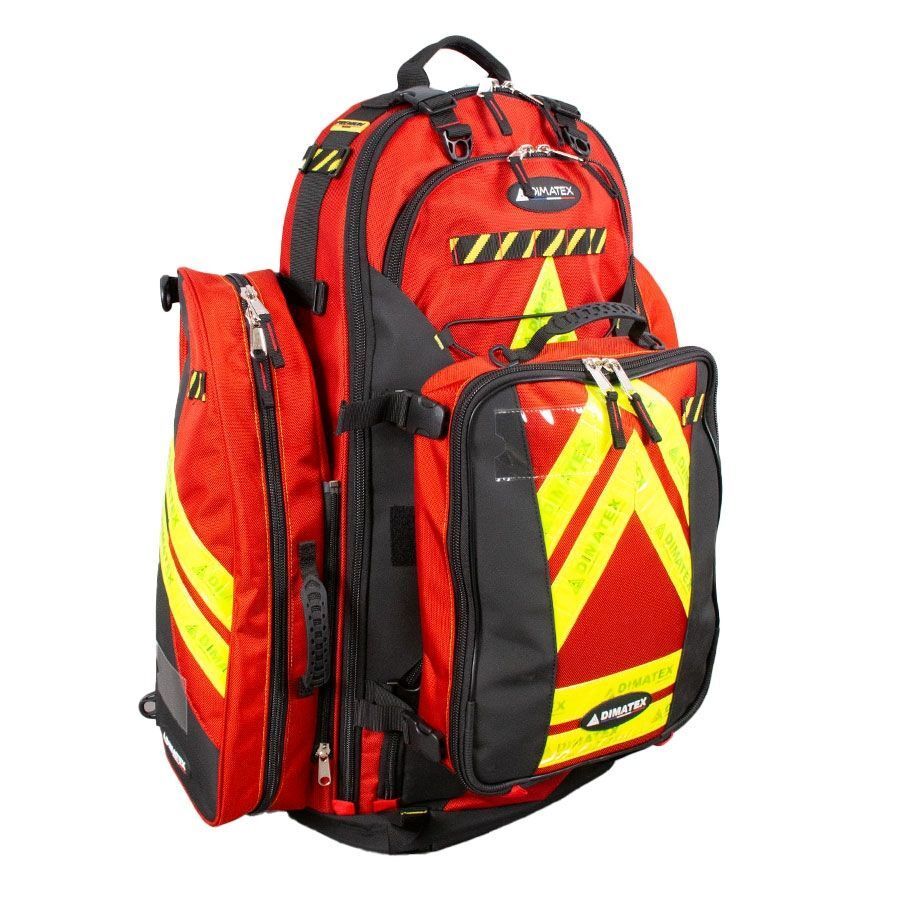 Sac de secours / urgence et d'intervention BAROUD rouge DIMATEX