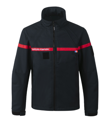 Softshell sapeurs-pompiers LOLA 4/RT label sécurité civile CODUPAL