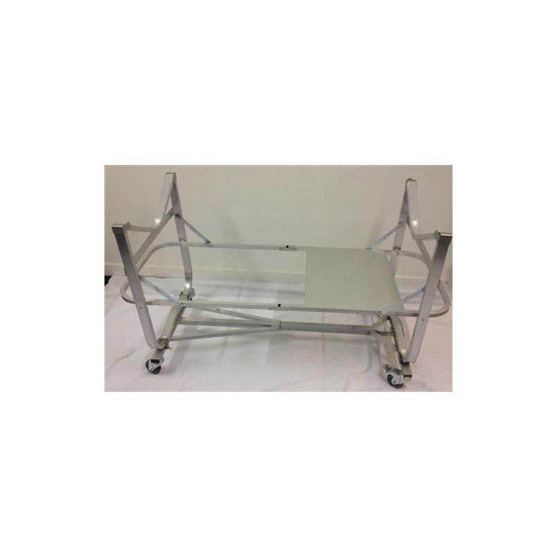 Support roulant pliable pour support de brancard Support roulant pliable pour support de brancard