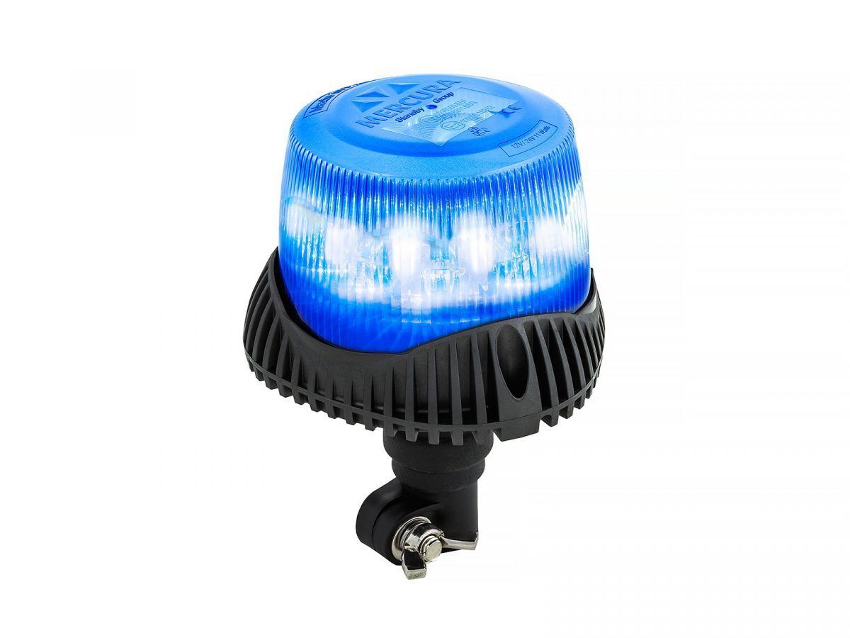Gyrophare à LED Classe 1 – Gyroled M80 bleu fixation Hampe STANDBY MERCURA
