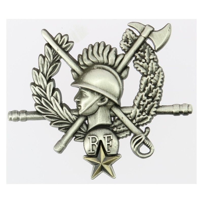 Insigne métal Chef de centre sapeurs-pompiers bronze