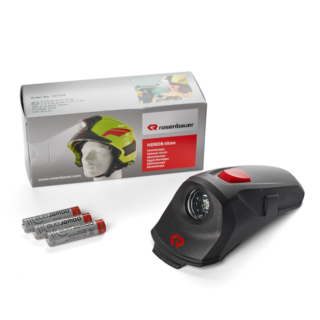 Lampe de casque sapeurs-pompiers HEROS Titan, HEROS H30 et HEROS H10 ROSENBAUER