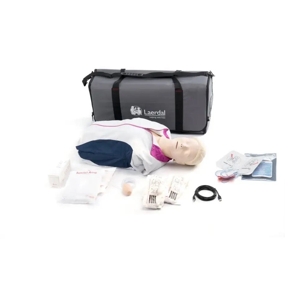 Mannequin de formation secourisme Nouveau Resusci Anne QCPR AED Torse en sac semi-rigide LAERDAL