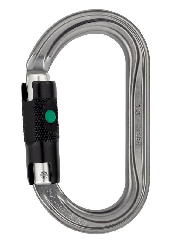 mousqueton OK ovale symétrique BALL-LOCK PETZL