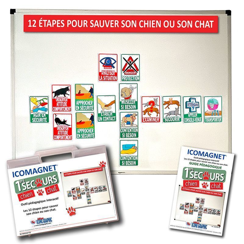 Kit de formation ICOMAGNET : LES 12 ÉTAPES POUR SAUVER SON CHIEN OU SON CHAT