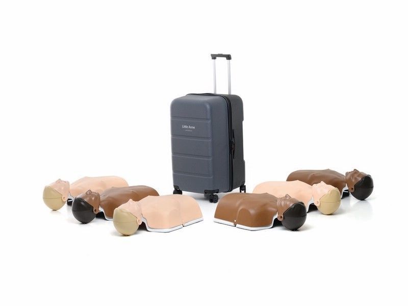 Pack de 6 de mannequins de formation secourisme New Little Anne coloris mixte LAERDAL
