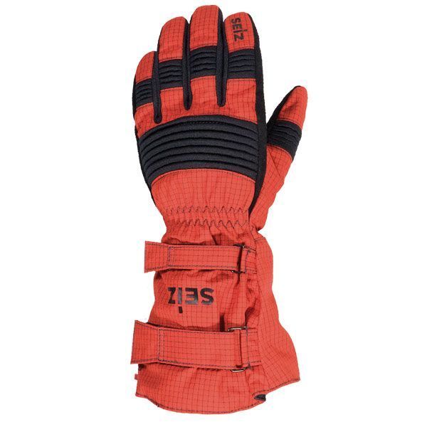 Gants d'attaque feux sapeurs-pompiers textile / cuir THERMO-FIGHTER RED SEIZ