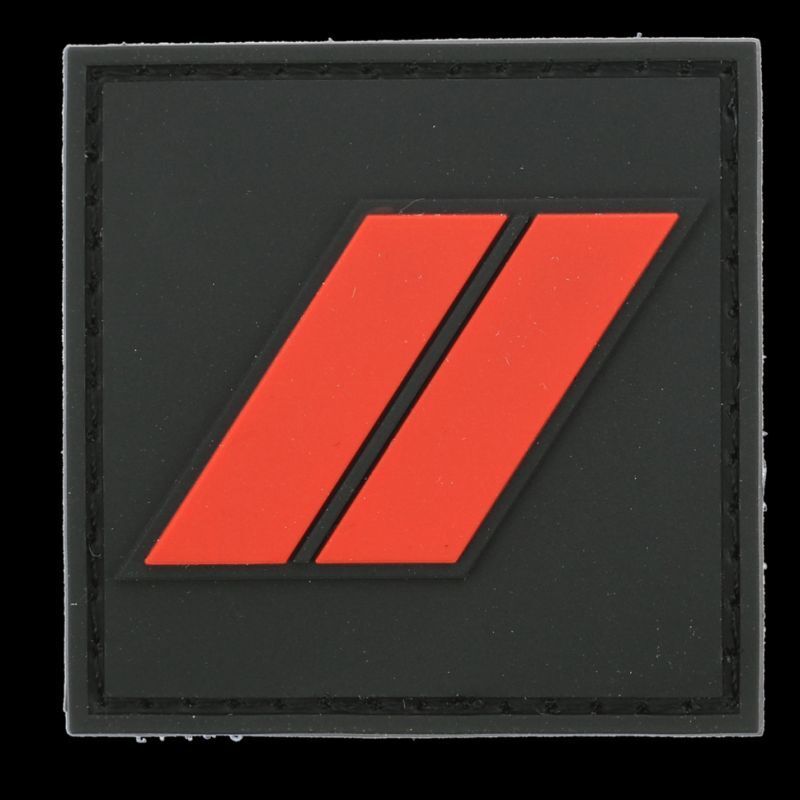 Grade / galon PVC caporal sapeurs-pompiers sur velcro