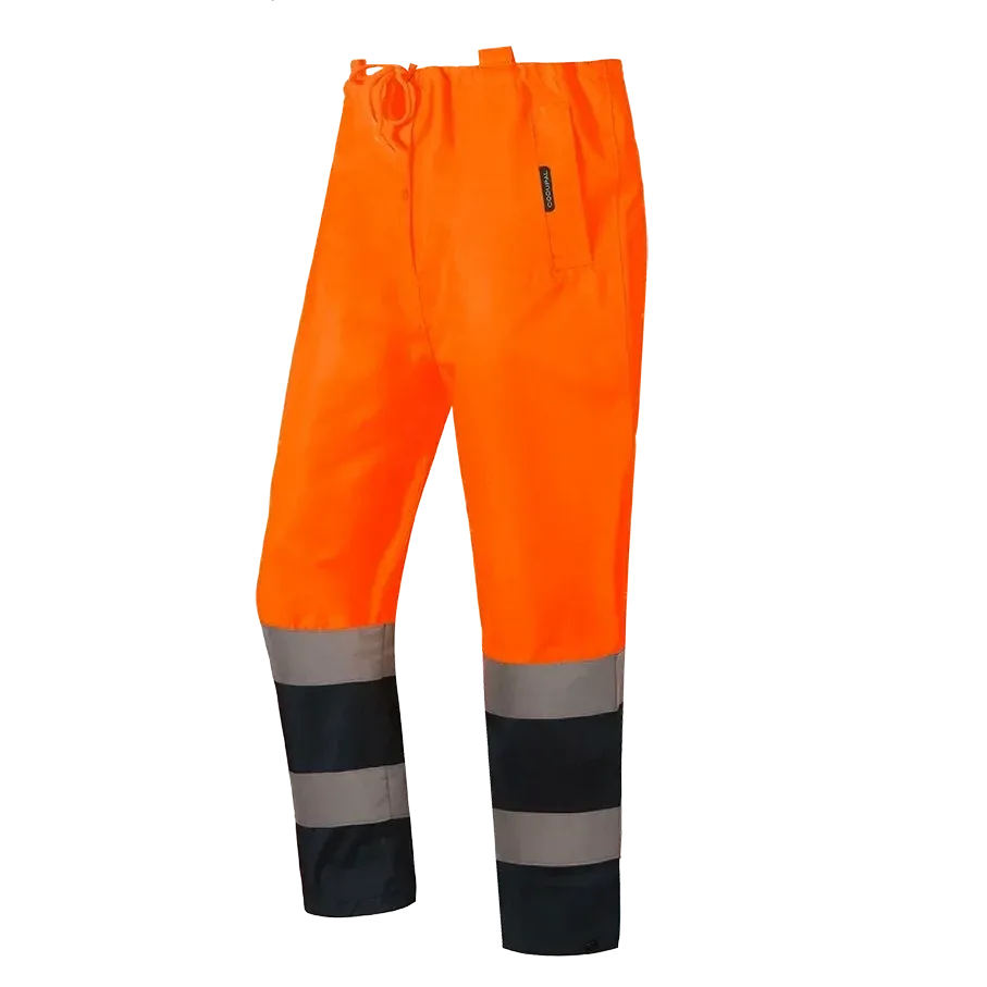 Pantalon de pluie haute visibilité MADUO P orange CODUPAL Pantalon de pluie haute visibilité MADUO P orange CODUPAL