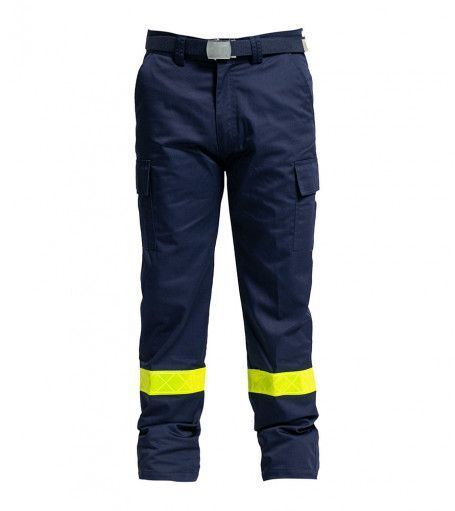 Pantalon de travail ambulancier bandes réfléchissantes jaune fluo DEXSER